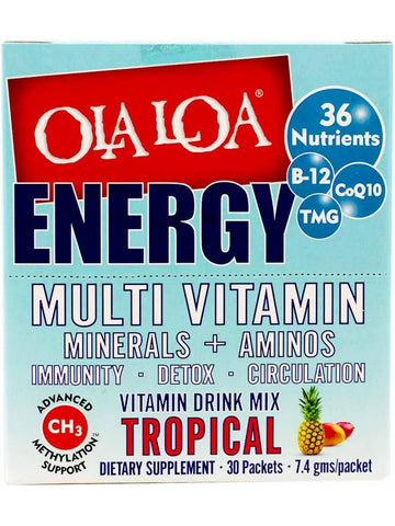 Ola Loa, Energy Drink, Tropical, 30 Packets