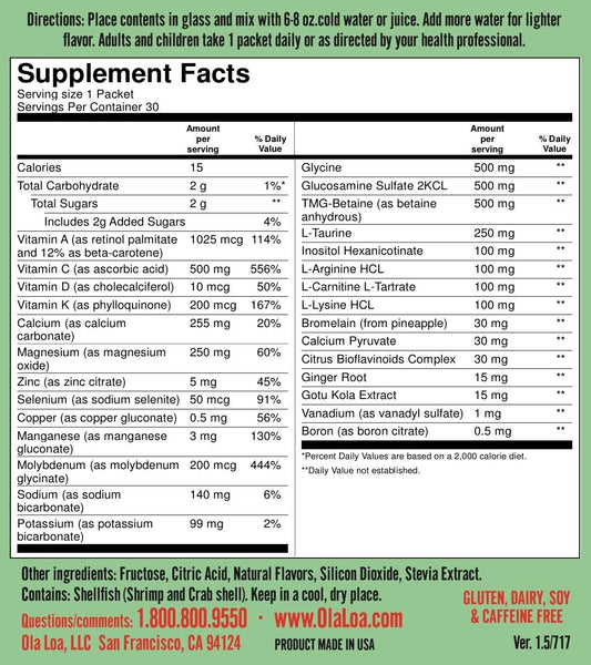 Ola Loa, Repair Drink, Orange, 30 Packets