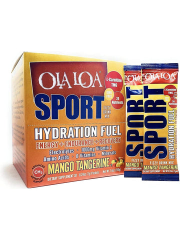Ola Loa, Sport Drink Hydration Fuel, Mango Tangerine, 30 Packets