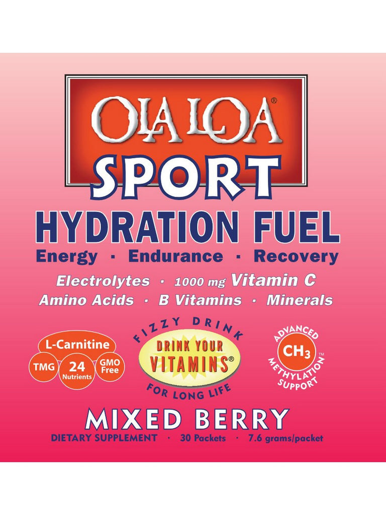 Ola Loa, Sport Drink Hydration Fuel, Mixed Berry, 30 Packets