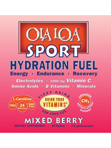 Ola Loa, Sport Drink Hydration Fuel, Mixed Berry, 30 Packets