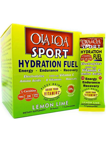 Ola Loa, Sport Drink Hydration Fuel, Lemon Lime, 30 Packets