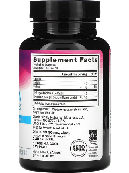 NeoCell, Collagen Joint Complex with Collagen Type 2 and Hyaluronic Acid, 120 Capsules