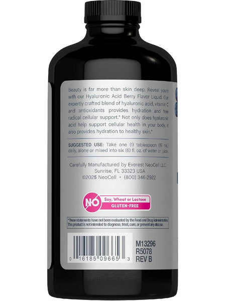 NeoCell, Hyaluronic Acid + Vitamin C, Blueberry, 16 fl oz