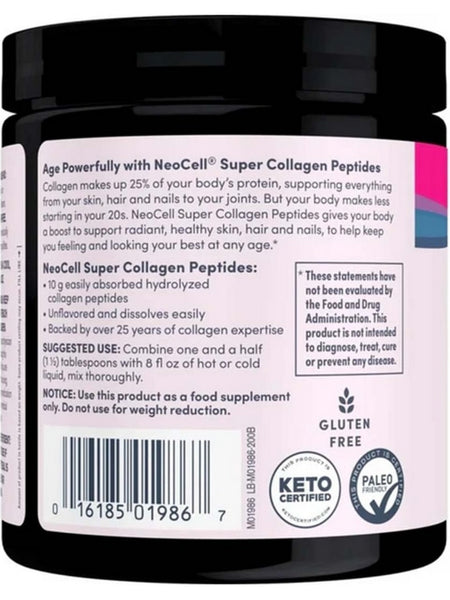 NeoCell, Super Collagen Peptides Powder, Unflavored, 7 oz