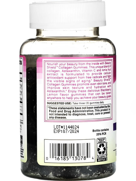 NeoCell, Beauty Shield Collagen Gummies, Blackberry Lemon Flavor, 60 Gummies