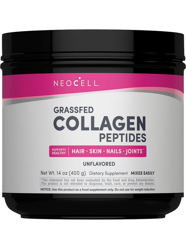NeoCell, Grassfed Collagen Peptides, Unflavored, 14 oz
