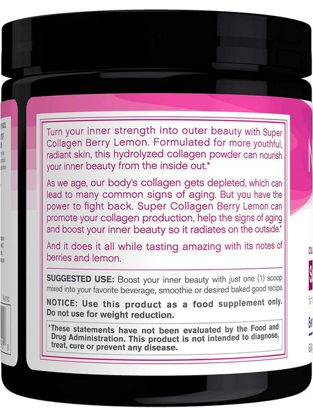 NeoCell, Super Collagen Peptides, Berry Lemon Powder, 6.7 oz