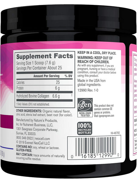 NeoCell, Super Collagen Peptides, Berry Lemon Powder, 6.7 oz