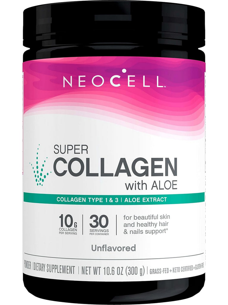 NeoCell, Super Collagen with Aloe, Unflavored, 10.6 oz