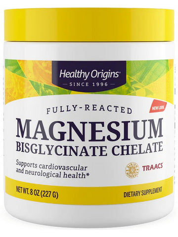 Healthy Origins, Fully-Reacted Magnesium Bisglycinate Chelate, 8 oz