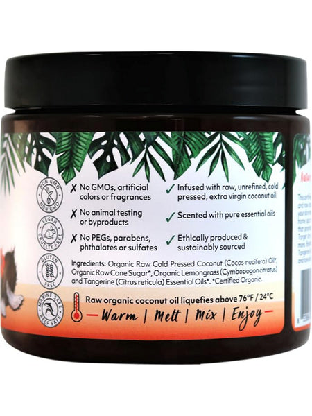 Organic Fiji, Whole Body Sugar Scrub, Lemongrass Tangerine, 20 fl oz