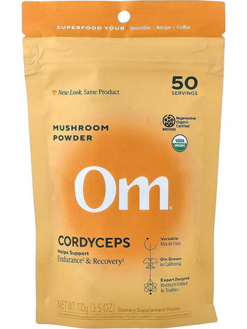 Om Mushroom Superfood, Mushroom Powder, Cordyceps, 3.5 oz