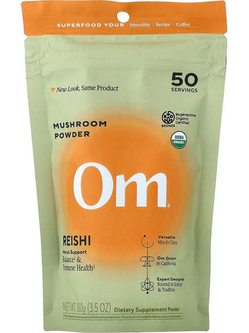 Om Mushroom Superfood, Mushroom Powder, Reishi, 3.5 oz