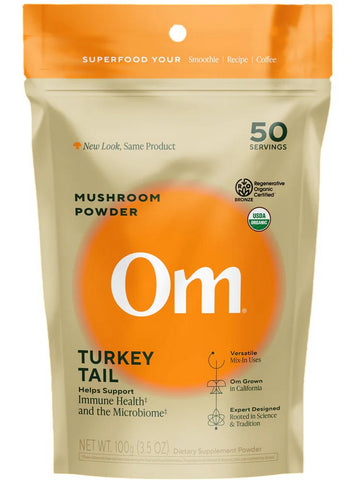 Om Mushroom Superfood, Mushroom Powder, Turkey Tail, 3.5 oz