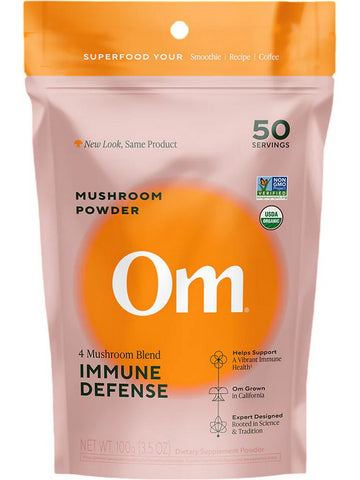 Om Mushroom Superfood, Immune Defense Mushroom Powder, 3.5 oz
