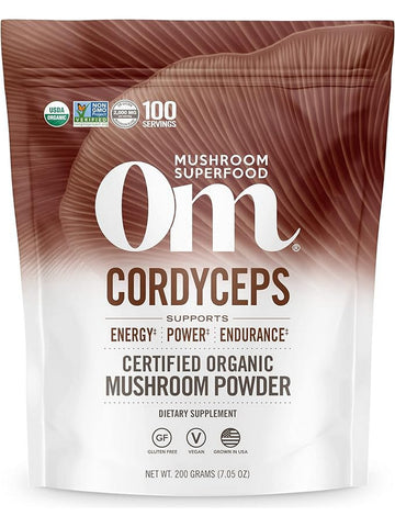Om Mushroom Superfood, Cordecyps Certified Organic Mushroom Powder, 7.05 oz