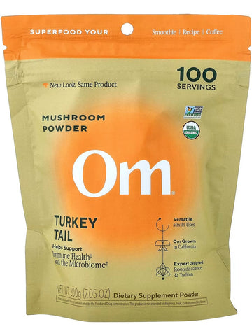 Om Mushroom Superfood, Mushroom Powder, Turkey Tail, 7.05 oz