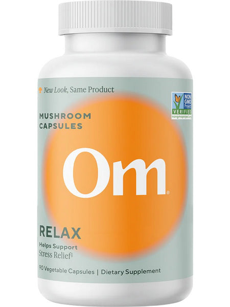 Om Mushroom Superfood, Relax Mushroom Capsules, 90 Vegetable Capsules