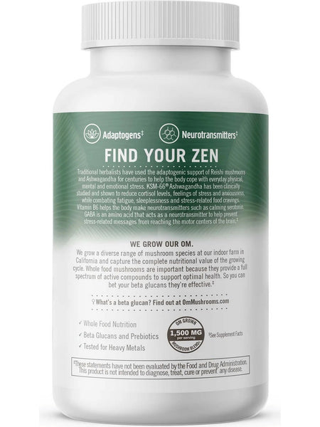 Om Mushroom Superfood, Gently Zen Mushroom Superfood Daily Boost Capsules, 90 Vegetable Capsules