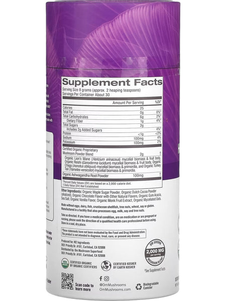 Om Mushroom Superfood, Mushroom Hot Chocolate Blend, 8.47 oz