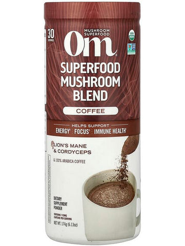 Om Mushroom Superfood, Mushroom Blend, Coffee, 6.13 oz