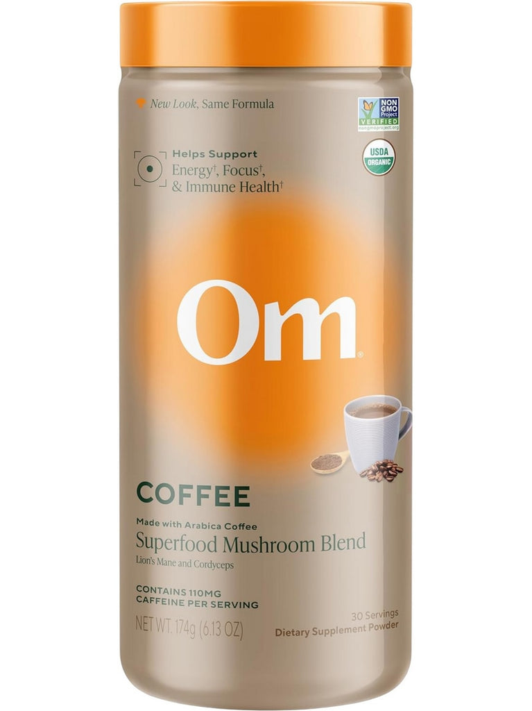 Om Mushroom Superfood, Mushroom Blend, Coffee, 6.13 oz