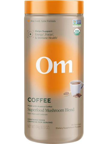 Om Mushroom Superfood, Mushroom Blend, Coffee, 6.13 oz
