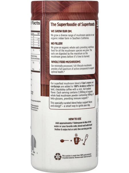 Om Mushroom Superfood, Mushroom Blend, Coffee, 6.13 oz