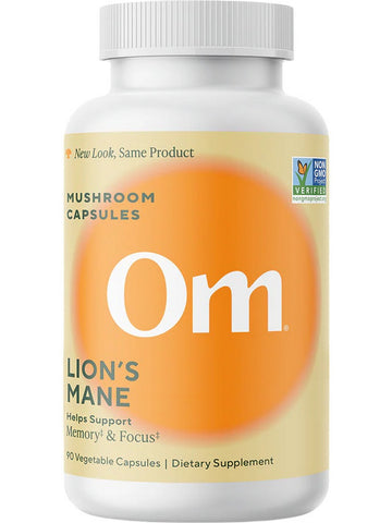 Om Mushroom Superfood, Lion’s Mane Mushroom Capsules, 90 Vegetable Capsules