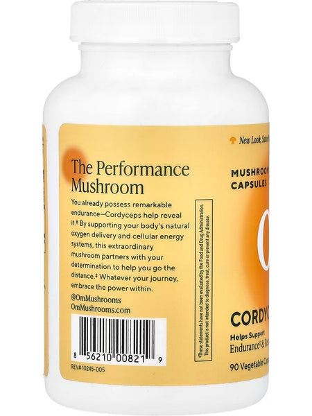 Om Mushroom Superfood, Cordecyps Mushroom Capsules, 90 Vegetable Capsules