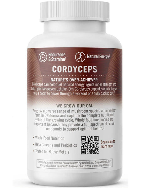 Om Mushroom Superfood, Cordecyps Mushroom Superfood Daily Boost Capsules, 90 Vegetable Capsules