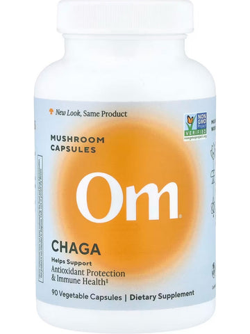 Om Mushroom Superfood, Chaga Mushroom Capsules, 90 Vegetable Capsules