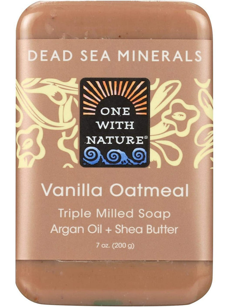 One With Nature, Vanilla Oatmeal Bar Soap, 7 oz