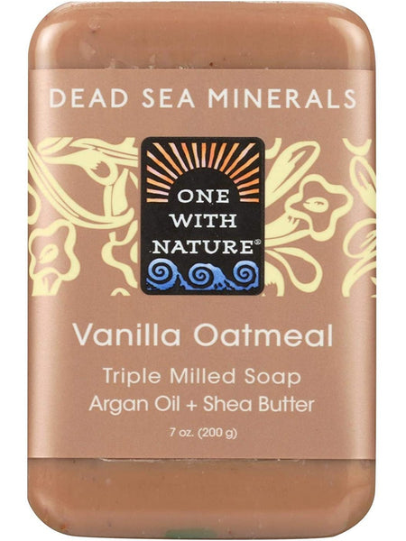 One With Nature, Vanilla Oatmeal Bar Soap, 7 oz