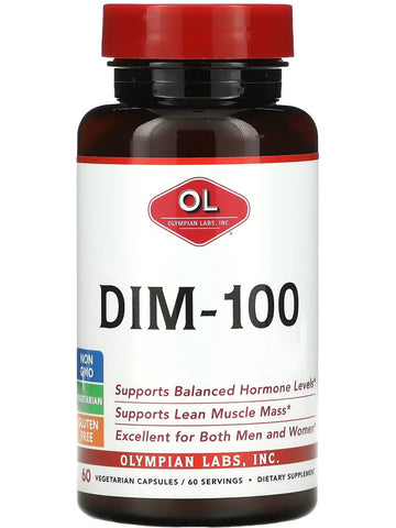 Olympian Labs, DIM, 100 mg, 60 Vegetarian Capsules