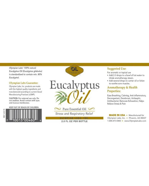 Olympian Labs, Eucalyptus Oil, 2 fl oz