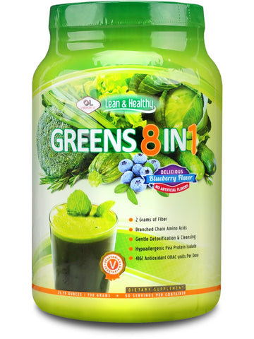 Olympian Labs, Greens Protein 8 in 1, Blueberry, 730 grams