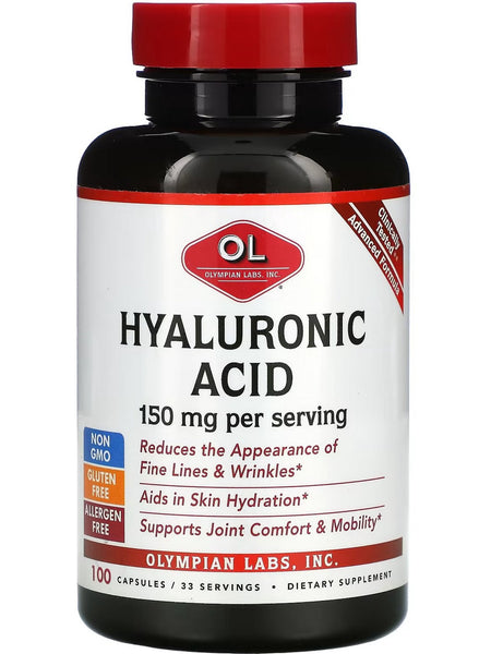 Olympian Labs, Hyaluronic Acid, 150 mg, 100 Capsules