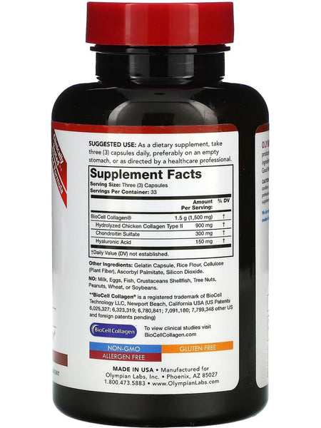 Olympian Labs, Hyaluronic Acid, 150 mg, 100 Capsules