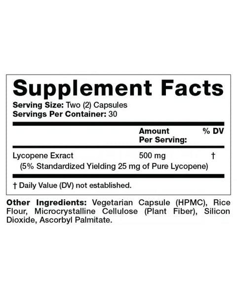 Olympian Labs, Lycopene, 25 mg, 60 Vegetarian Capsules
