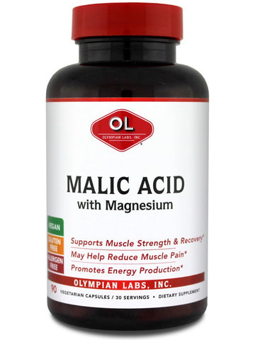 Olympian Labs, Malic Acid with Magnesium, 90 Vegetarian Capsules