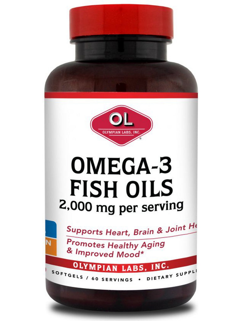 Olympian Labs, Omega 3 Fish Oils, 2000 mg, 120 Softgels