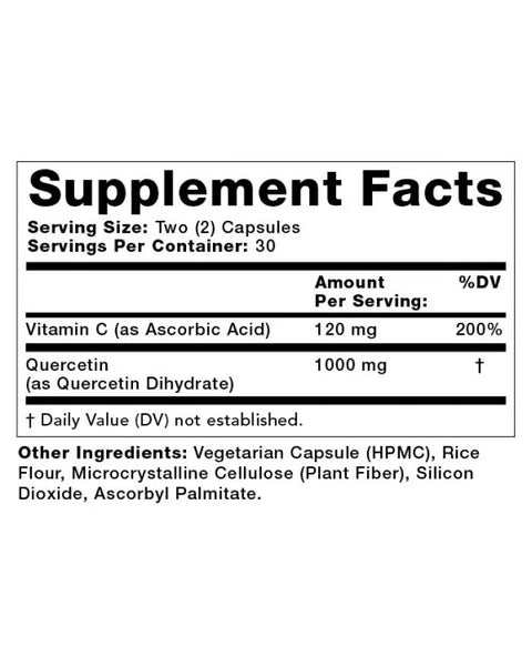 Olympian Labs, Quercetin Plus, 60 Vegetarian Capsules