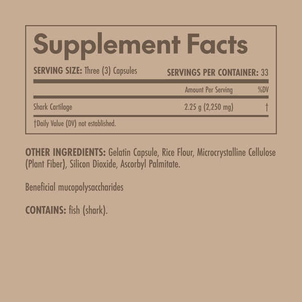 Olympian Labs, Shark Cartilage, 2250 mg, 100 Capsules