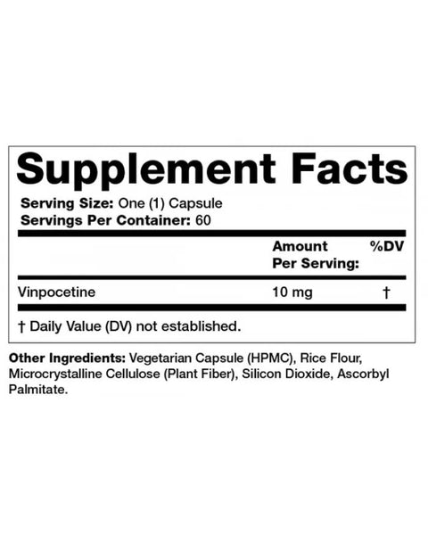 Olympian Labs, Vinpocetine, 10 mg, 60 Vegetarian Capsules