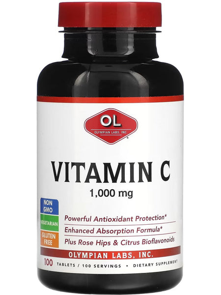 Olympian Labs, Vitamin C, 1000 mg, 100 Tablets