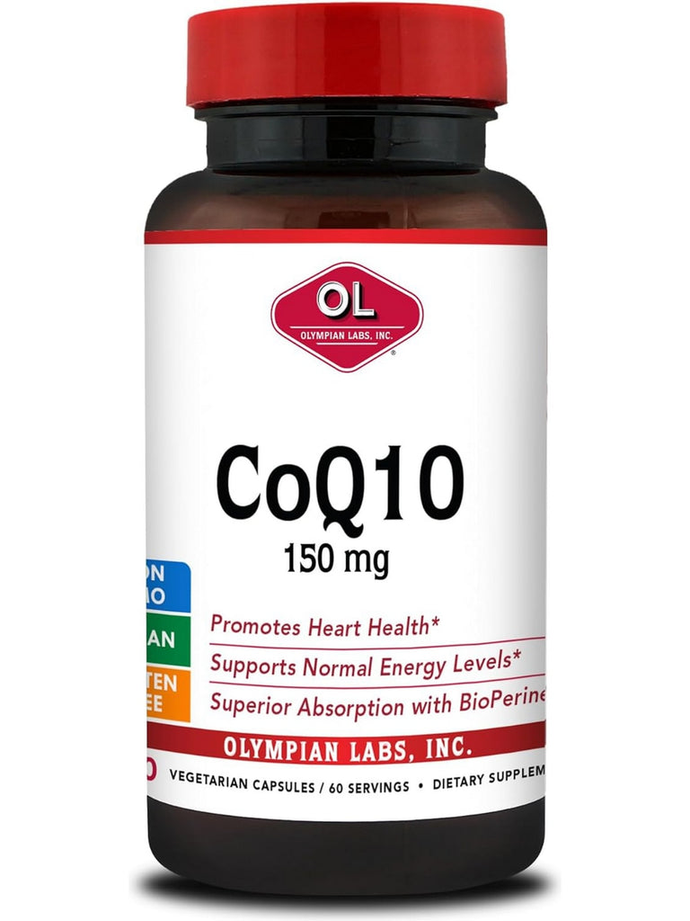 Olympian Labs, CoQ10 150 mg with BioPerine, 60 Vegetarian Capsules