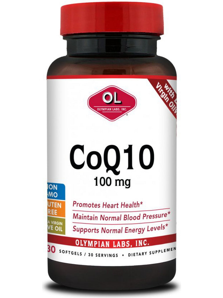 Olympian Labs, CoQ10 100 mg with Extra Virgin Oil, 30 Softgels