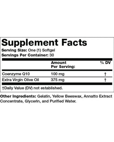 Olympian Labs, CoQ10 100 mg with Extra Virgin Oil, 30 Softgels